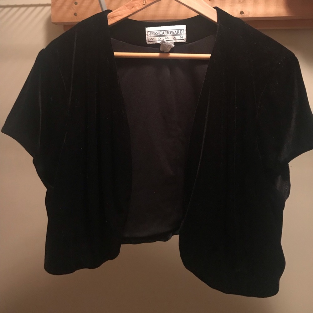Black velvet bolero